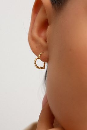 گوشواره طلا زرد زنانه 14 عیار Altınkesesi - کد 896762578
