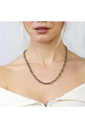 گردنبند استیل ( فولاد ) طوسی زنانه استیل (فولاد) Genel Markalar - کد 745963539