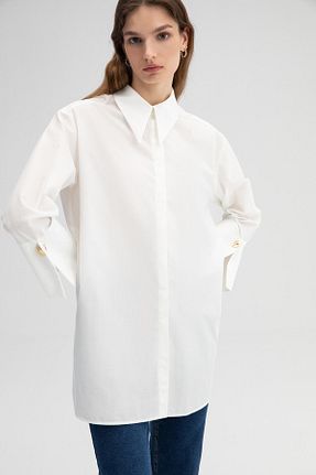 پیراهن حجاب بژ زنانه رگولار Touche Prive - کد 726620266