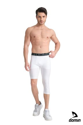 ساق شلواری اسپرت سفید زنانه 3/4 Boy DOMİN SPOR - کد 890481283