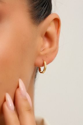 گوشواره طلا زرد زنانه 14 عیار Altınkesesi - کد 308376511