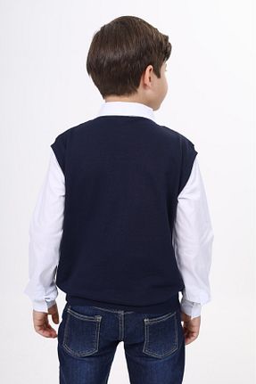 پیراهن سفید بچه گانه یقه پیراهنی Toontoy - کد 849743624