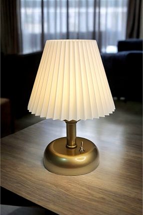 چراغ مطالعه / رومیزی طلائی فلزی Bubihome - کد 898863946