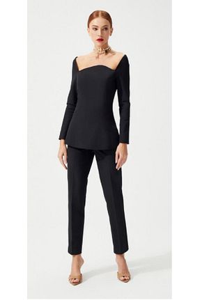 ست بالاتنه و پائین تنه مشکی زنانه پنبه ای Kupa Kızı Mar de Moda - کد 898888472