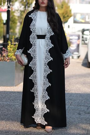 کلاه و ابایا مشکی زنانه بافتنی MELEK ARAZ - کد 898890767
