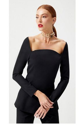 ست بالاتنه و پائین تنه مشکی زنانه پنبه ای Kupa Kızı Mar de Moda - کد 898888472