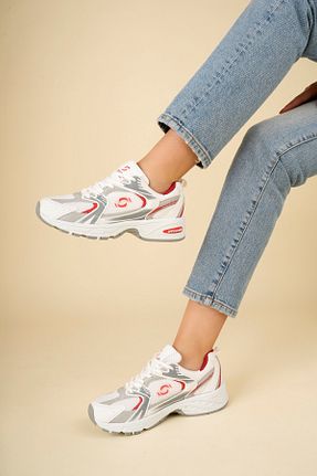 کفش بیرون قرمز زنانه چرم مصنوعی njtbutik - کد 898887162