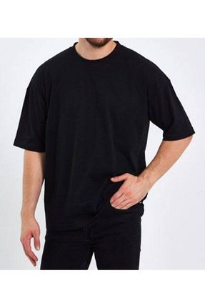تیشرت مشکی زنانه اورسایز MODA - کد 898912800