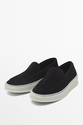کفش لوفر آبی مردانه جیر Massimo Dutti - کد 898892164