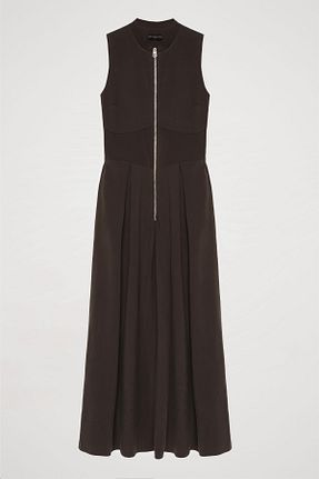 لباس طوسی زنانه بافتنی Quzu - کد 893329102
