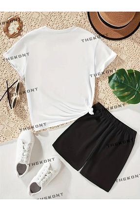 ست بالاتنه و پائین تنه رنگی بچه گانه بافتنی THEKONT - کد 898894120