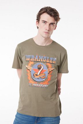 تیشرت خاکی مردانه رگولار Wrangler - کد 353428070