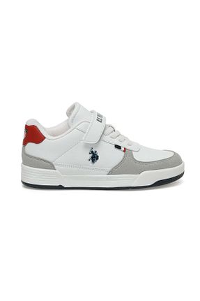 کفش اسنیکر سفید بچه گانه پارچه U.S. Polo Assn. - کد 801854766