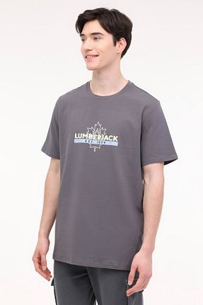 تیشرت طوسی مردانه رگولار Lumberjack - کد 825880621