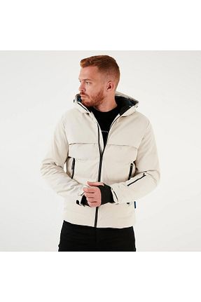 کاپشن بژ مردانه پلی آمید Jack & Jones - کد 372170394