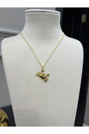 گردنبند جواهر زرد زنانه استیل ضد زنگ Store - کد 898957240