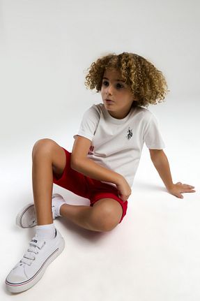 ست بالاتنه و پائین تنه سفید بچه گانه بافت U.S. Polo Assn. - کد 899622684
