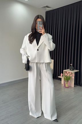 ست بالاتنه و پائین تنه بنفش زنانه بافتنی ECEMİ - کد 898950163