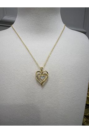 گردنبند استیل ( فولاد ) زرد زنانه استیل ضد زنگ Store - کد 884487919