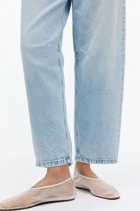 شلوار جین آبی زنانه پاچه گشاد H&M - کد 898994431