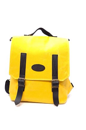 کوله پشتی زرد زنانه سایز متوسط Old Cotton - کد 898983891