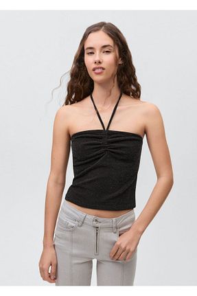 بلوز مشکی زنانه رگولار MANGO Teen - کد 899720979