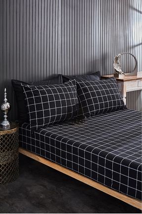 ست ملحفه تکنفره مشکی کش دار Sdream - کد 893590795