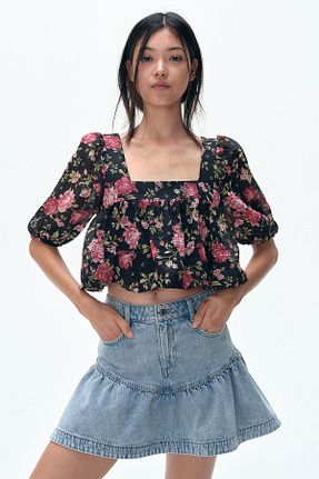 دامن آبی زنانه جین H&M - کد 898994404