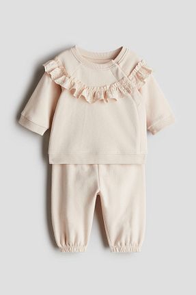 سوئیشرت بژ بچه گانه ساده H&M - کد 898994357