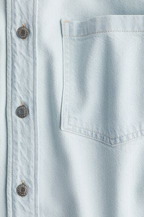 پیراهن آبی زنانه اورسایز H&M - کد 899709393