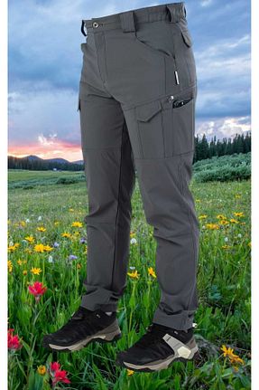 شلوار طوسی مردانه لیکرا SNOWMOUNT - کد 893490229