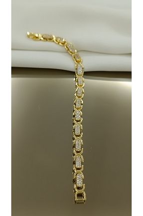 دستبند استیل (فولاد) طلائی زنانه استیل (فولاد) SENAM TAKI - کد 884497285