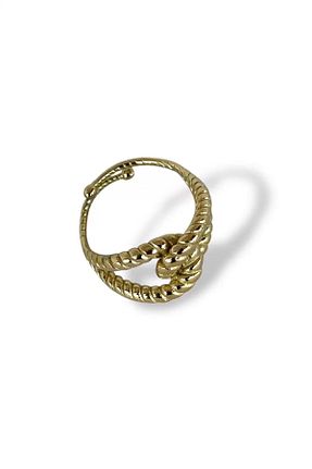 انگشتر استیل (فولاد) زرد زنانه استیل (فولاد) Vitastyle - کد 899050499