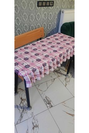 رومیزی صورتی پلی استر wren home - کد 899823185