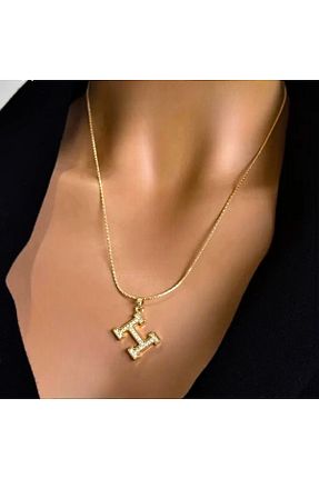 گردنبند استیل ( فولاد ) طلائی زنانه روکش طلا neslyaccessories - کد 817289581