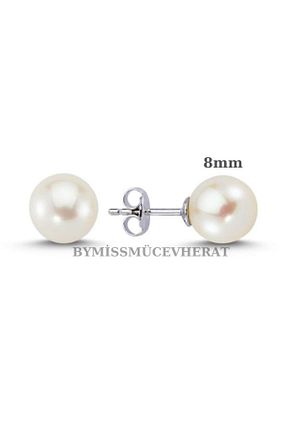 گوشواره مروارید قهوه ای مروارید فرهنگی bymissmücevherat - کد 663614078