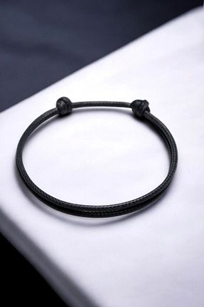دستبند جواهر مشکی مردانه LA TINY AKSESUAR - کد 822143916