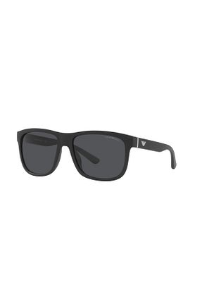 عینک آفتابی مشکی مردانه 57 Emporio Armani - کد 263691556