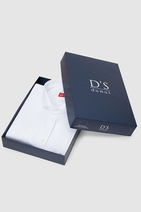 پیراهن سفید مردانه اسلیم فیت D