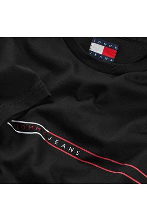 تیشرت مشکی مردانه یقه دوچرخه Tommy Hilfiger - کد 899090517