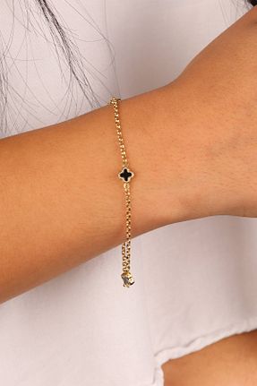 دستبند طلا زرد زنانه 14 عیار UKBA GOLD - کد 896937967