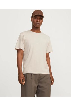 تیشرت بژ مردانه رگولار Jack & Jones - کد 899094363