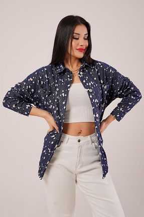 کت سرمه ای زنانه رگولار Hipo Trend - کد 899096932