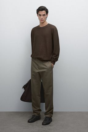 شلوار سبز مردانه پنبه ای Massimo Dutti - کد 899099769