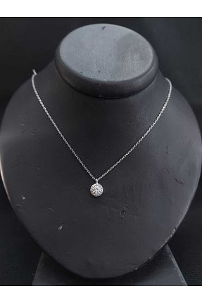 گردنبند نقره طوسی زنانه 925 عیار sarıyer silver - کد 899097658