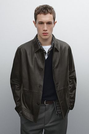 کت قهوه ای مردانه رگولار Massimo Dutti - کد 899097839