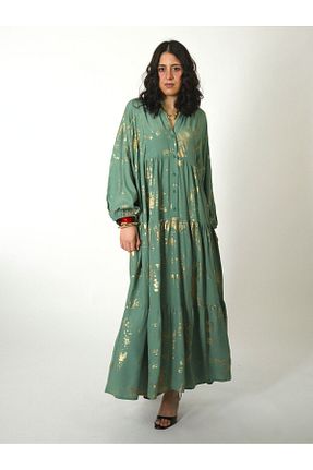 لباس سبز زنانه بافتنی ABBRA - کد 899138580