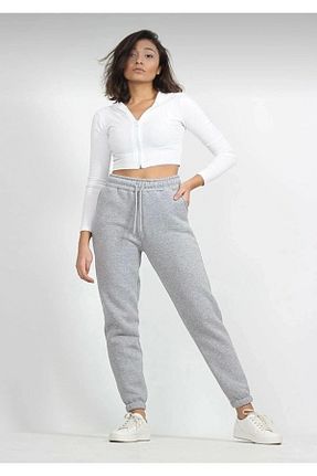 شلوار کرمگن طوسی زنانه رگولار ömba spor - کد 767182510