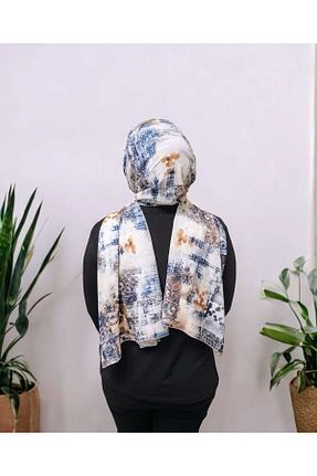 شال رنگی زنانه کرپ Tasarım - کد 896351331