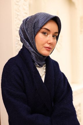 روسری سرمه ای İpek Tivil Silk Home - کد 899145065